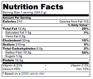 Vanilla protein chia pud nut facts